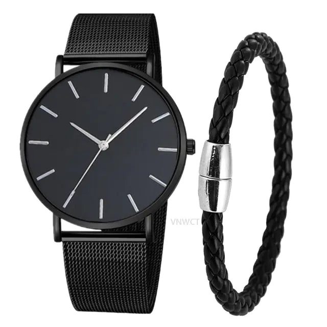 Ultra-Thin Magnetic Mesh Sport Watch - BuySmart