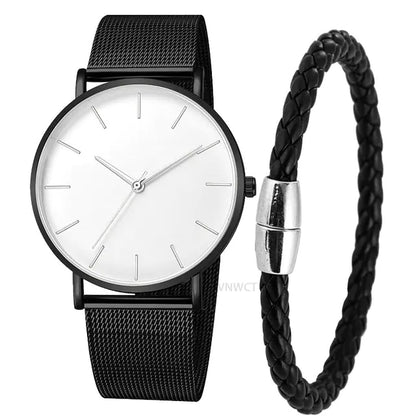 Ultra-Thin Magnetic Mesh Sport Watch - BuySmart