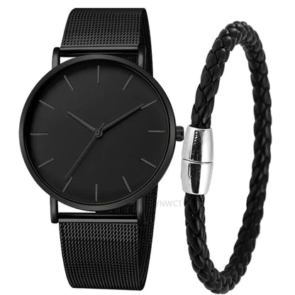 Ultra-Thin Magnetic Mesh Sport Watch - BuySmart