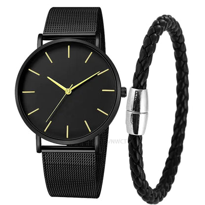 Ultra-Thin Magnetic Mesh Sport Watch - BuySmart