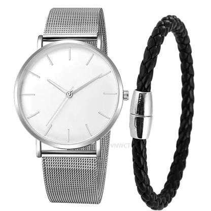 Ultra-Thin Magnetic Mesh Sport Watch - BuySmart